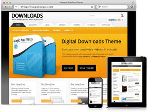 Wordpress Digital Download Theme - WordPress Dijital Dosya İndirme Teması - WordPress Responsive Temalar